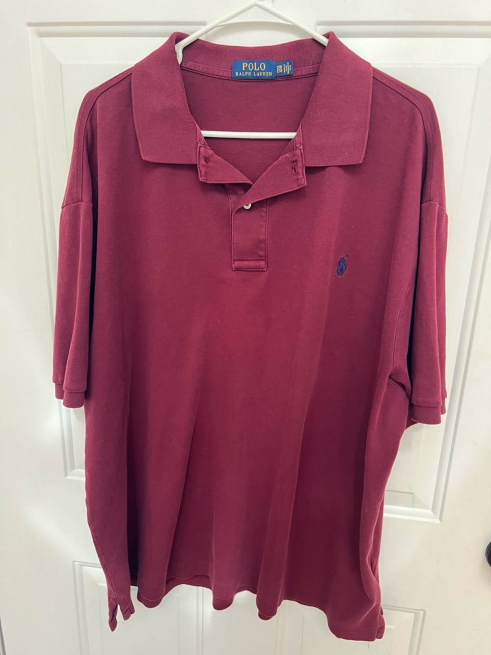 Polo by Ralph Lauren Men's Wine Polo with Navy Logo